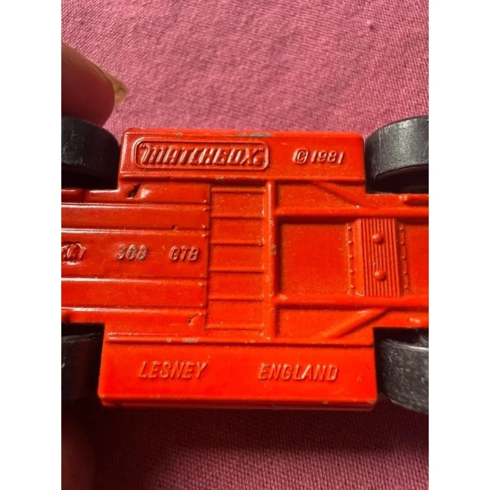 Vintage 1981 Matchbox Lesney Ferrari 308 GTB Diecast Car Red